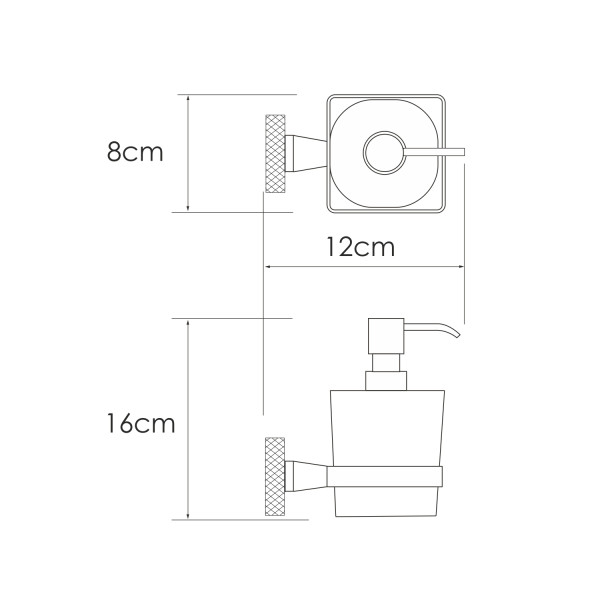 Дозатор для жидкого мыла WasserKRAFT Tauber никель (K-64499)
