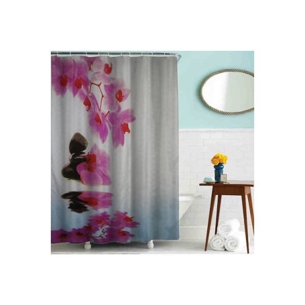 Шторка для ванны текстильная Melodia 180х180 см Процветание (MZ-74)