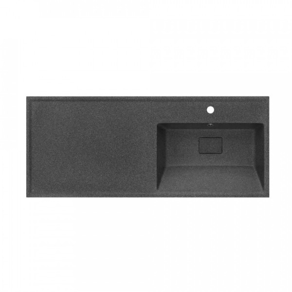 Раковина над стиральной машиной Aquaton Лайн 50x120x16 R черный (1.A720.8.3KL.F21.R)