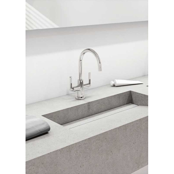 Смеситель для раковины Kludi Nova Fonte хром, донный клапан (201180515) Смеситель для раковины Kludi Nova Fonte хром, донный клапан (201180515)