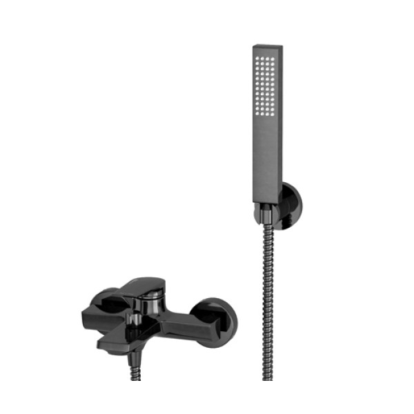 Смеситель для ванны и душа WasserKRAFT Glan черный глянцевый (6601) Смеситель для ванны и душа WasserKRAFT Glan черный глянцевый (6601)