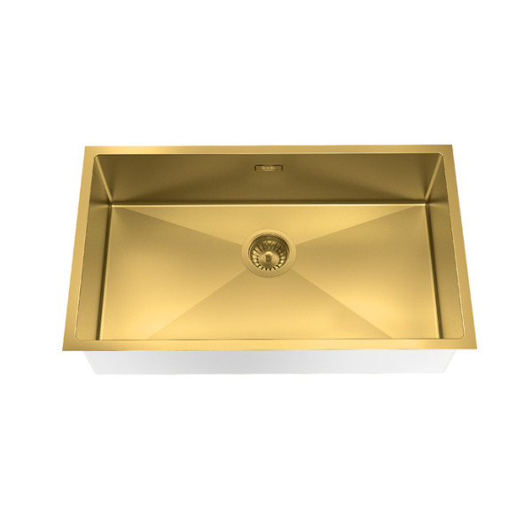 Мойка для кухни врезная Iddis Edifice 74x44 нержавеющая сталь матовое золото (EDI74B0i77)