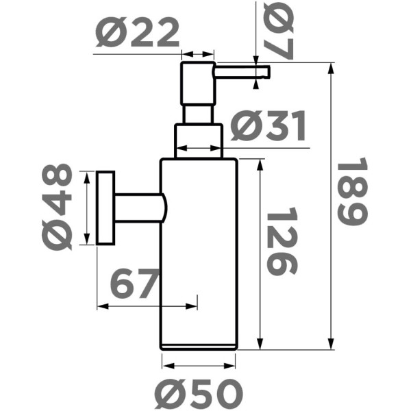 Дозатор для мойки Omoikiri OM-07-C хром (4995088) Дозатор для мойки Omoikiri OM-07-C хром (4995088)