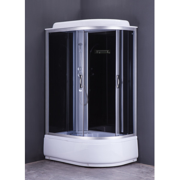 Душевая кабина Loranto Sunway 120x80 стекло тонированное, профиль белый (CS-66120L G 120*80*215)