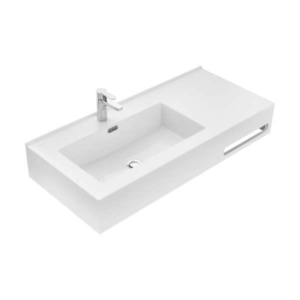 Раковина подвесная Aquaton Квадро Про 100x45x16,5 L белый (1.A733.3.31Q.A01.L) Раковина подвесная Aquaton Квадро Про 100x45x16,5 L белый (1.A733.3.31Q.A01.L)