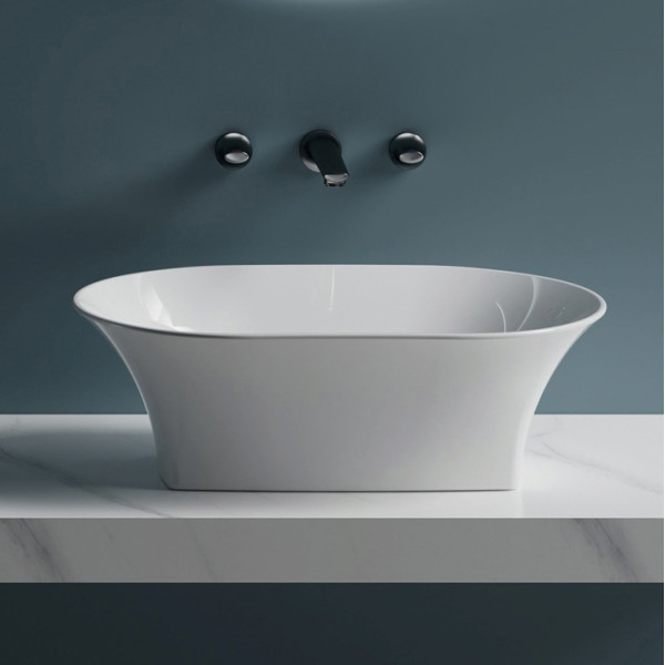 Раковина накладная Abber Bequem 56x37x17 белая (AC2119)