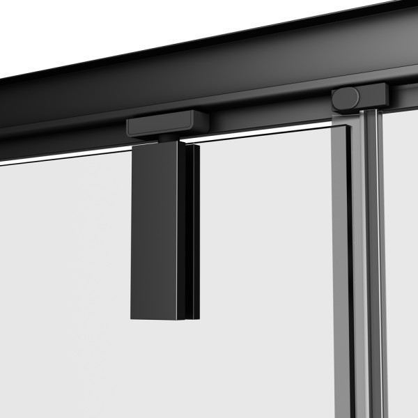 Душевой уголок AM.PM Gem 90x90x195 стекло прозрачное, профиль черный матовый (W90G-404-9090-BT)