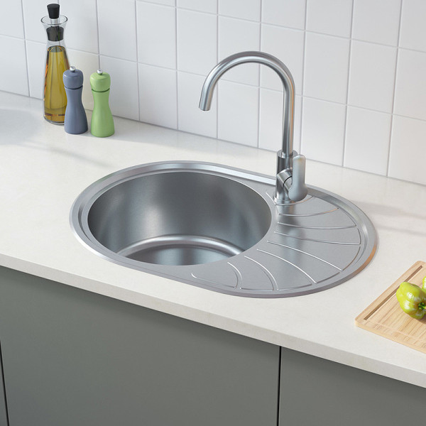 Мойка для кухни врезная Iddis Suno S 65x46 нержавеющая сталь шелк (SUN65SDi77)