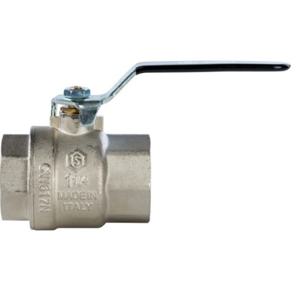 Кран 1 1/4" ВВ шаровый Stout (черная ручка, полнопроходной) SVB-0001-000032 Кран 1 1/4" ВВ шаровый Stout (черная ручка, полнопроходной) SVB-0001-000032