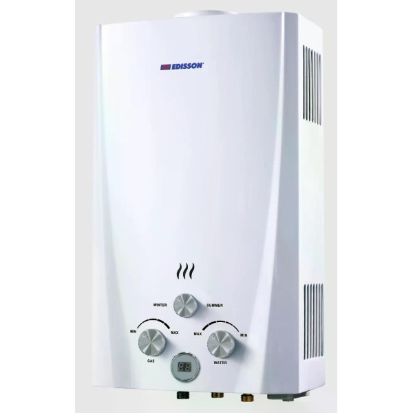 Колонка газовая Edisson Flame F 20 D 20 кВт белая (361101) Колонка газовая Edisson Flame F 20 D 20 кВт белая (361101)