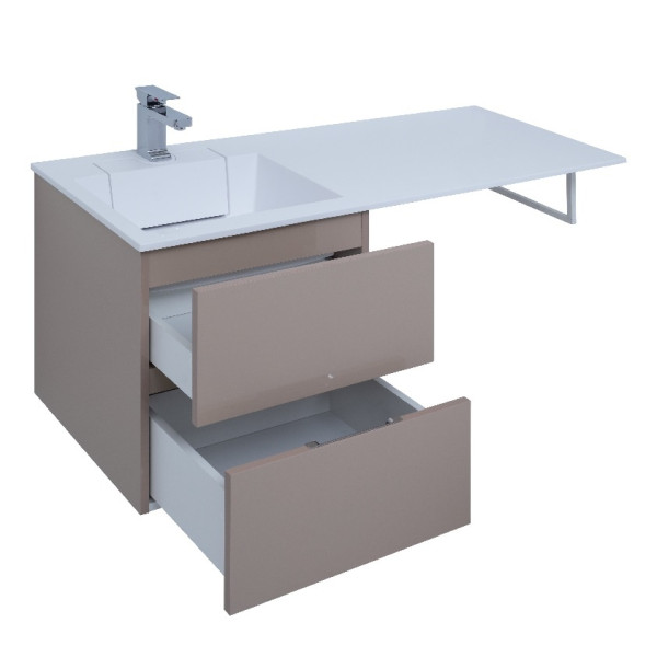 Тумба подвесная Aquanet Алвита 48 480х480х528 2 ящика, капучино (243661)