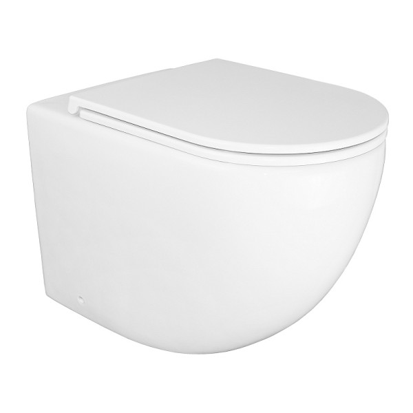 Унитаз напольный Azario Grado с сиденьем с микролифтом белый (AZ-2141D-UQ1)