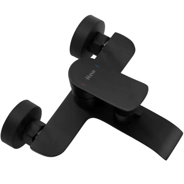 Смеситель для раковины Rea Dart с душевым комплектом черный матовый (REA-B3300) Смеситель для раковины Rea Dart с душевым комплектом черный матовый (REA-B3300)