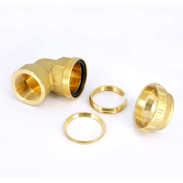 Соединение угловое "Tiemme" 50*1 1/2"В (для п/э трубы) (3400051)