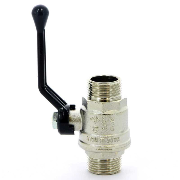 Кран Bugatti 3/4" НН шаровый Oregon 325 (черная ручка) (03250024)