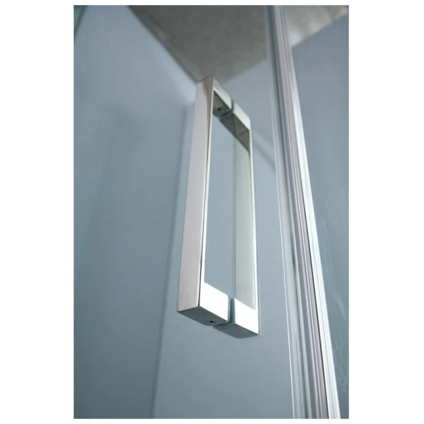 Душевой уголок Cezares Slider 100x100x195 стекло бронза, профиль хром (SLIDER-A-2-100/110-BR-Cr)