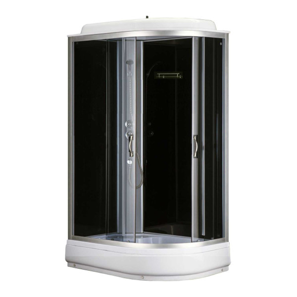 Душевая кабина Loranto 120х80х215 L поддон 20 см, задняя стенка черная, стекло прозрачное, профиль хром (CS-66120-20 L G) Душевая кабина Loranto 120х80х215 L поддон 20 см, задняя стенка черная, стекло прозрачное, профиль хром (CS-66120-20 L G)