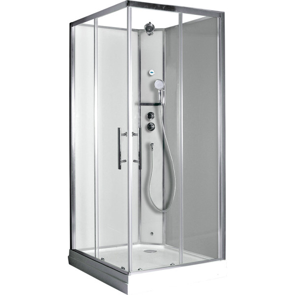 Душевая кабина Timo Ilma 101 100x100x223 стекло прозрачное, профиль хром (ILMA-101) Душевая кабина Timo Ilma 101 100x100x223 стекло прозрачное, профиль хром (ILMA-101)