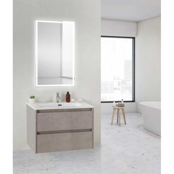 Тумба подвесная BelBagno Kraft 39 50 Cemento Grigio (KRAFT 39-500/390-2C-SO-CG)