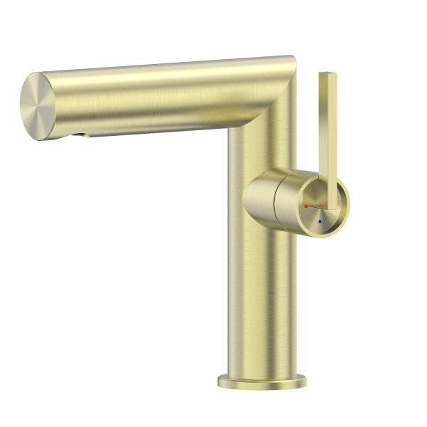 Смеситель для раковины Abber Perfekte 316 золото брашированное (AF8A10BG)