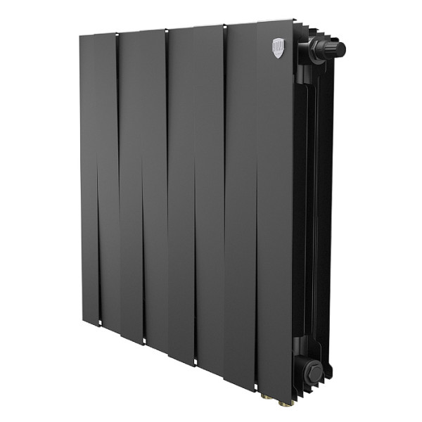 Радиатор биметаллический Royal Thermo PianoForte 500 Чёрный VR80 (8 секций) (RTPBVR803050008)