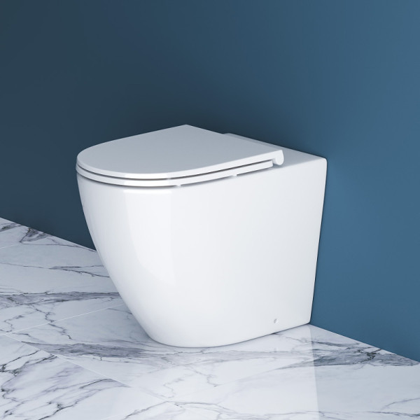 Унитаз приставной BelBagno Sfera-R безободковый (BB2141CBR/BB870SC)