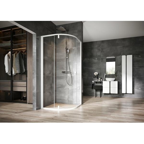 Душевой уголок Ravak Nexty 90x90x195 стекло прозрачное, профиль белый (3O677101Z1)