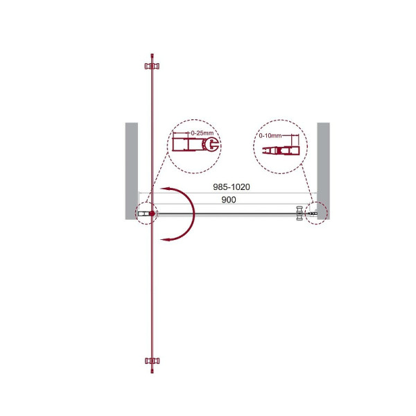 Душевая дверь BelBagno Etna 100х195 стекло прозрачное, профиль хром (ETNA-B-1-100-C-Cr-90) Душевая дверь BelBagno Etna 100х195 стекло прозрачное, профиль хром (ETNA-B-1-100-C-Cr-90)