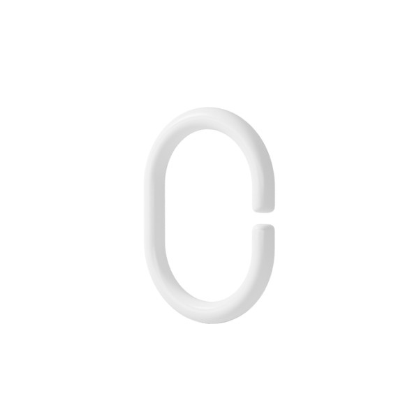 Кольцо для текстильных шторок для ванны Iddis Optima Home 60x40x5 белый (RID011P)