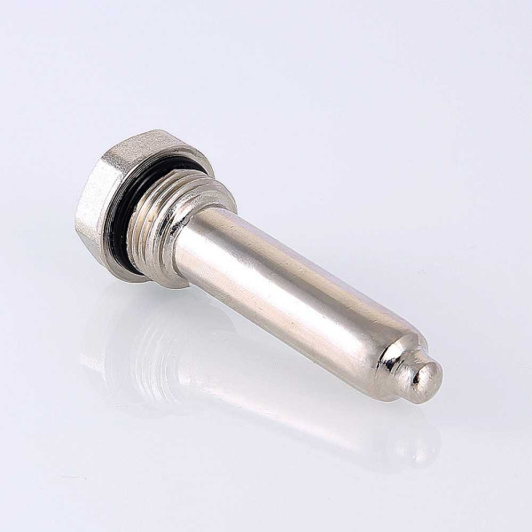 Гильза для погружного датчика температуры 1/2"*90 мм. Valtec (никель) (VTr.551.N.04090) Гильза для погружного датчика температуры 1/2"*90 мм. Valtec (никель) (VTr.551.N.04090)