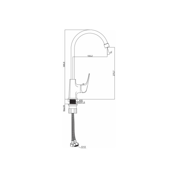 Смеситель для кухни Maxonor (MN4077) Смеситель для кухни Maxonor (MN4077)