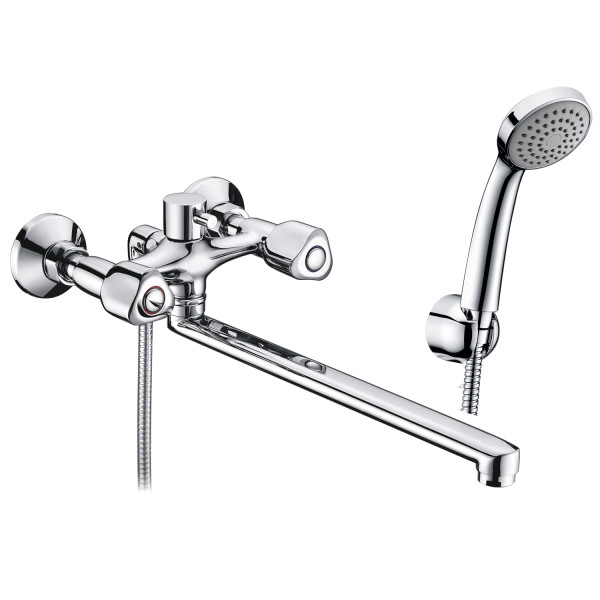 Смеситель для ванны и душа WasserKRAFT Amper с длинным изливом (2902L)