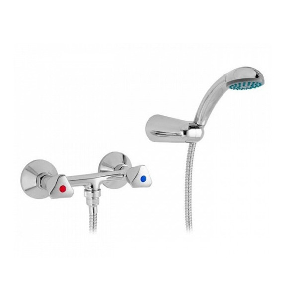 Смеситель для душа кабины Mofem Metal 402 KR Cer с лейкой Basic (143-0014-38)