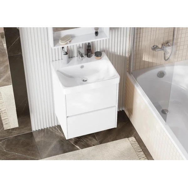 Тумба-умывальник Aquaton Сканди 55 Белый/1WH501620 Раковина Адриана 55 (1A2517K0SD010)