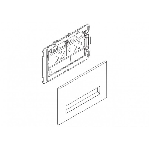 Клавиша смывная BelBagno Marmi белая (BB009-MR-BIANCO)