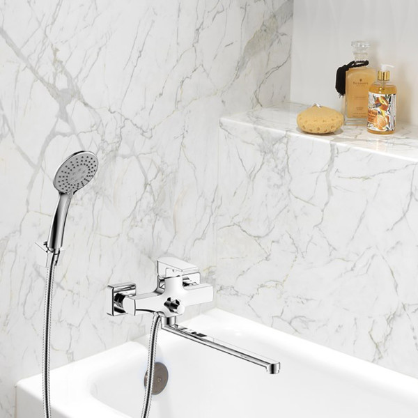 Смеситель для ванны Wesnaart Briz с длинным изливом хром (BRI20-320)