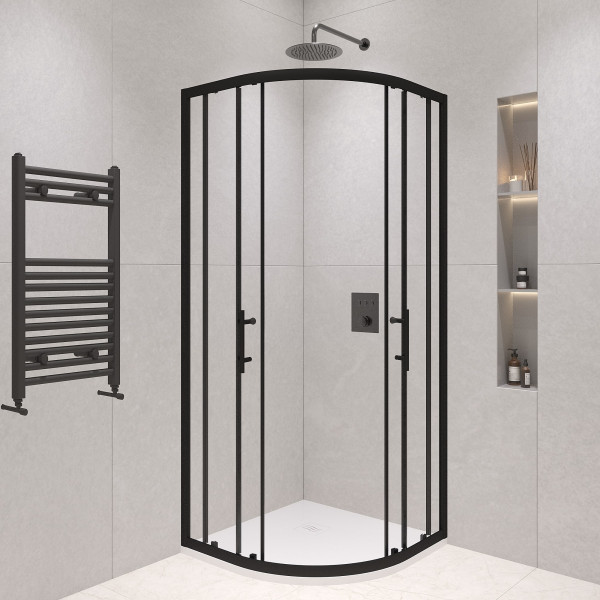 Душевой уголок RGW Passage 90x90 стекло прозрачное, профиль черный (02085199-14)