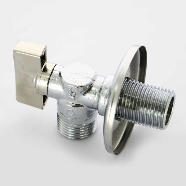 Кран Bugatti угловой 1/2"*1/2" НН шаровый с чашкой Minnesota 872 (08720002)