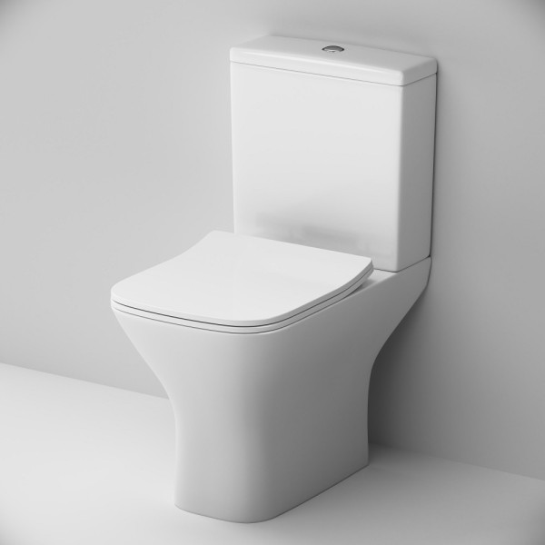 Унитаз-компакт AM.PM Gem безободковый с сиденьем микролифт (C908601SC)