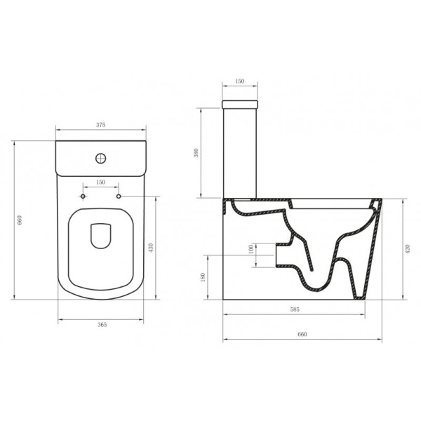 Чаша унитаза BelBagno Albano белая (BB120CPR)