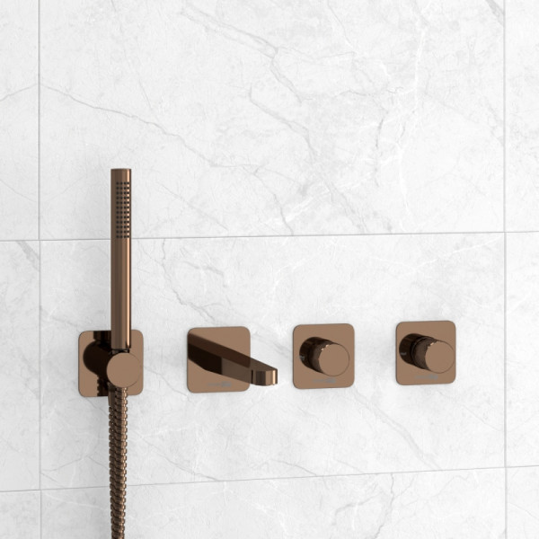 Смеситель для ванны и душа WasserKRAFT бронзовый (A8851.309.311.290.292.291)