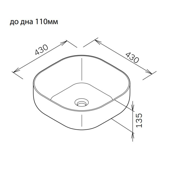 Раковина накладная AM.PM Func 43x43 черный матовый (M8FWCC30430BM) Раковина накладная AM.PM Func 43x43 черный матовый (M8FWCC30430BM)