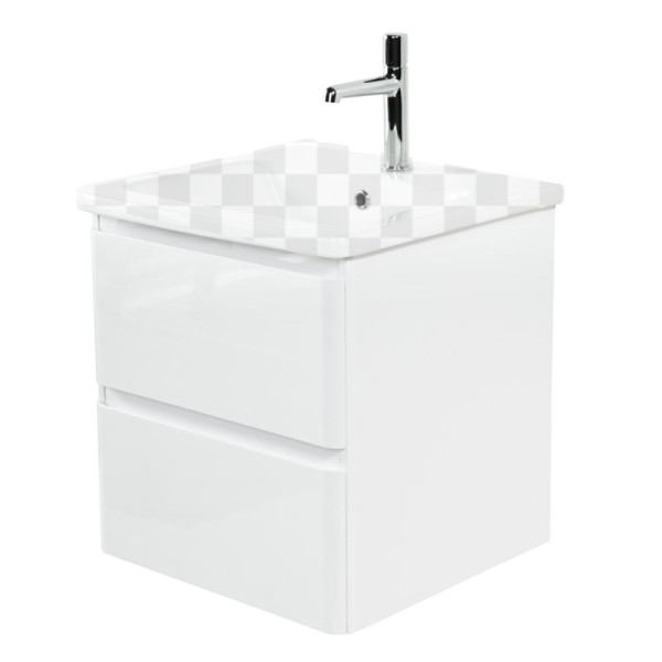 Тумба подвесная BelBagno Albano-CER 50 см Bianco Lucido (Albano-CER-500-2C-SO-BL)