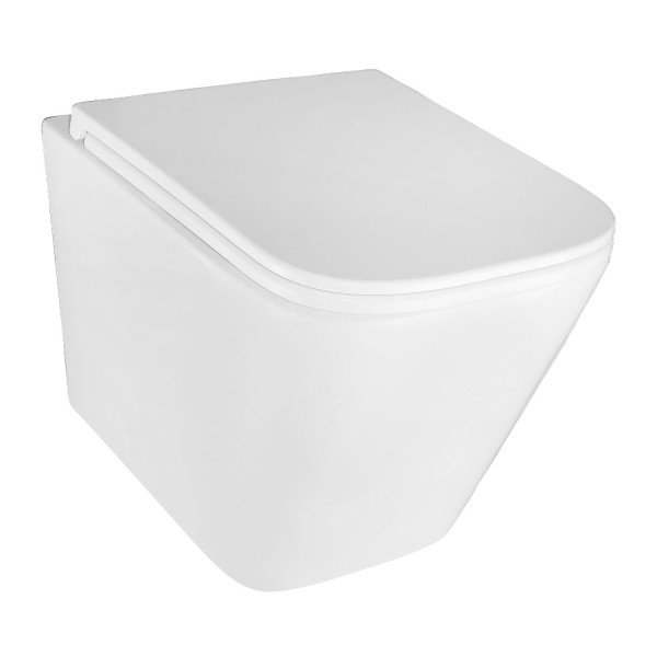 Унитаз подвесной Azario Teramo с сиденьем с микролифтом белый (AZ-0052-UQ1)