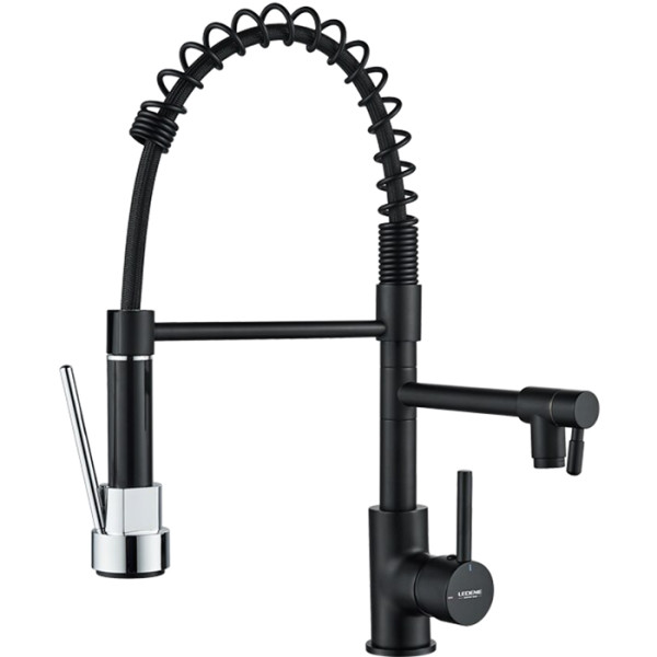Смеситель для кухни Ledeme многофункциональный д.35мм, черный (L4799B) Смеситель для кухни Ledeme многофункциональный д.35мм, черный (L4799B)