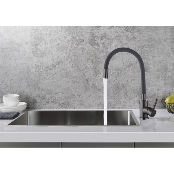 Смеситель для кухни Fashun оружейная сталь/серый (A54101N-17A)