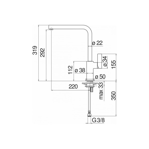Смеситель для кухни Nobili Flag хром (FL96133CR) Смеситель для кухни Nobili Flag хром (FL96133CR)