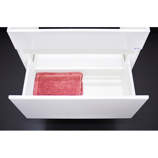 Тумба подвесная под умывальник Фостер 70 Классик с одним ящиком В1 Айсберг Домино (DA3010T)