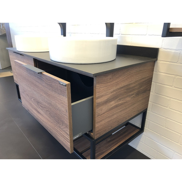 Тумба подвесная Comforty Порто 1200x520x645 дуб темно-коричневый (00-00001287)