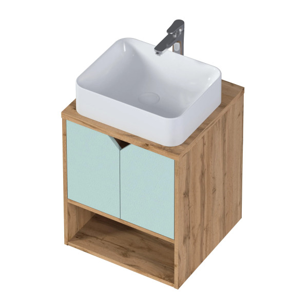 Тумба подвесная 1Marka 500x480x601,5 (дикий дуб натуральный Н1318 ST10 Egger) (Ц0000030771)